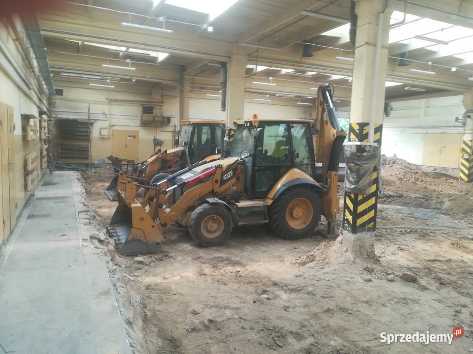 Usługi koparką koparkoładowarką rozbiórki Pabianice