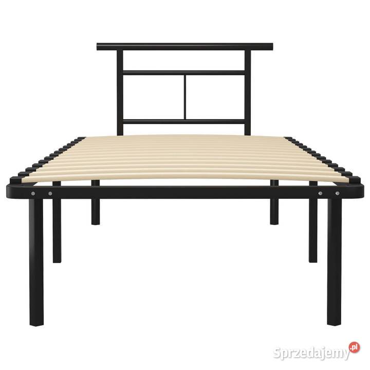 vidaXL Rama łóżka czarna metalowa 90 x 200 Warszawa