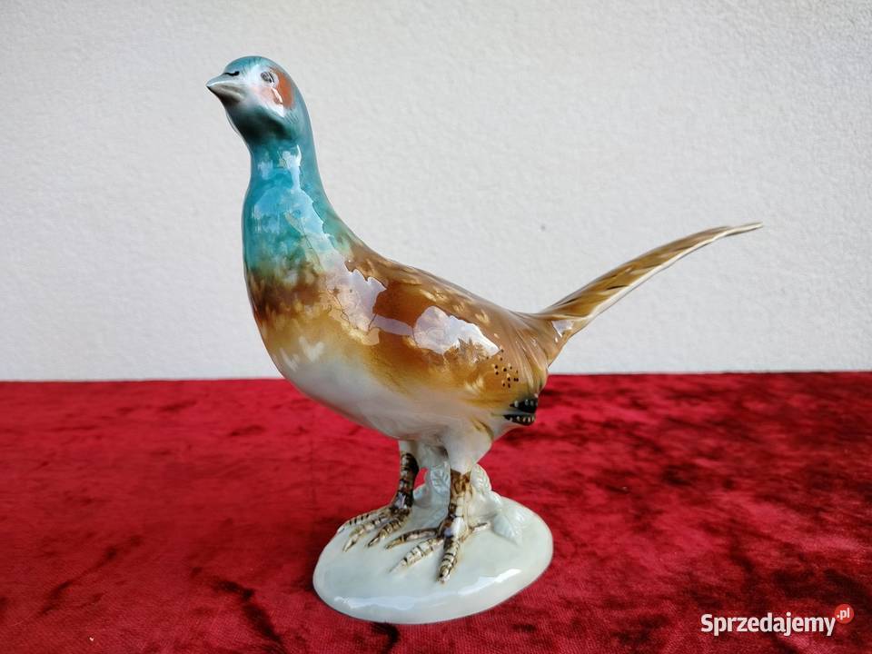 Bażant figurka porcelanowa Royal dux Antyki, Sztuka, Kolekcje Kęty