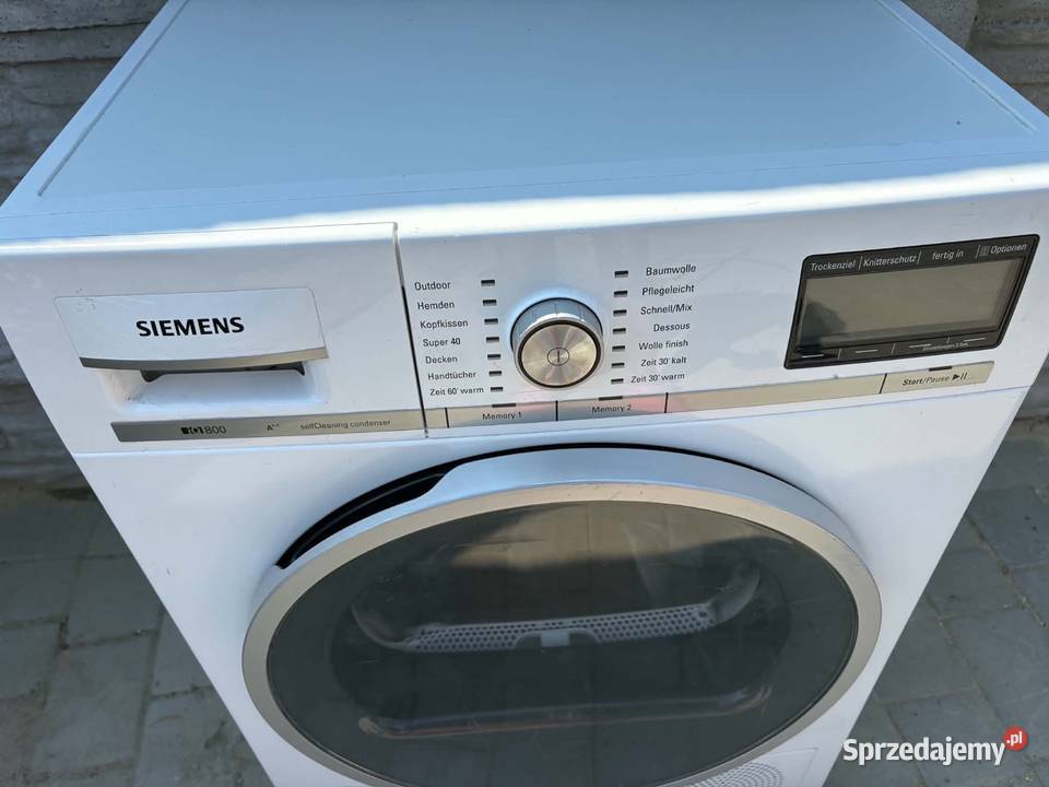 Suszarka niemiecka Siemens Pompa ciepłaNowy wolnostojące