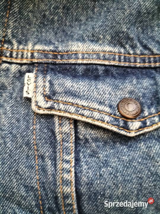 Dżinsowa ocieplana kamizelka Levis vintage retro mazowieckie Warszawa