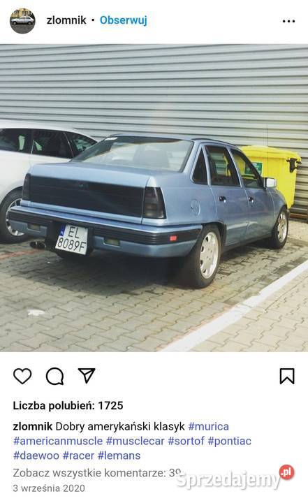 Pontiac LeMans 1990 4/5 Kadett Łódź