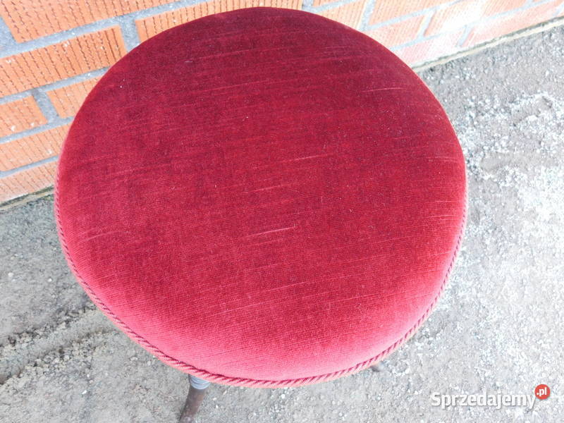 palik taboret taboret do pianina czerwony plysch Szczecin