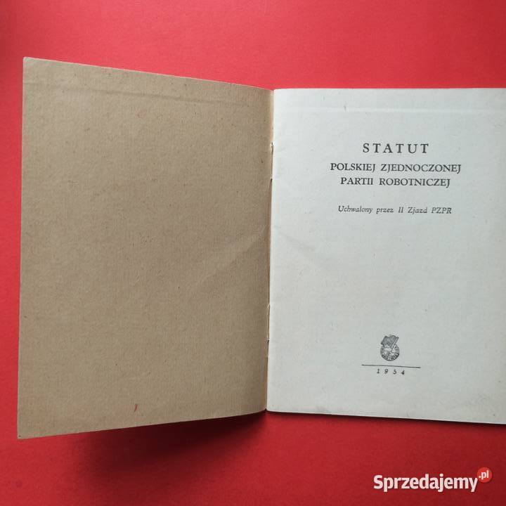 1950 Statut PZPR Szczecin