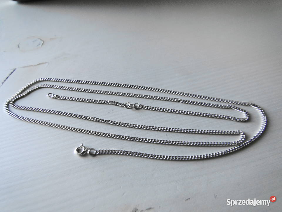 Długi masywny łańcuch srebro 925