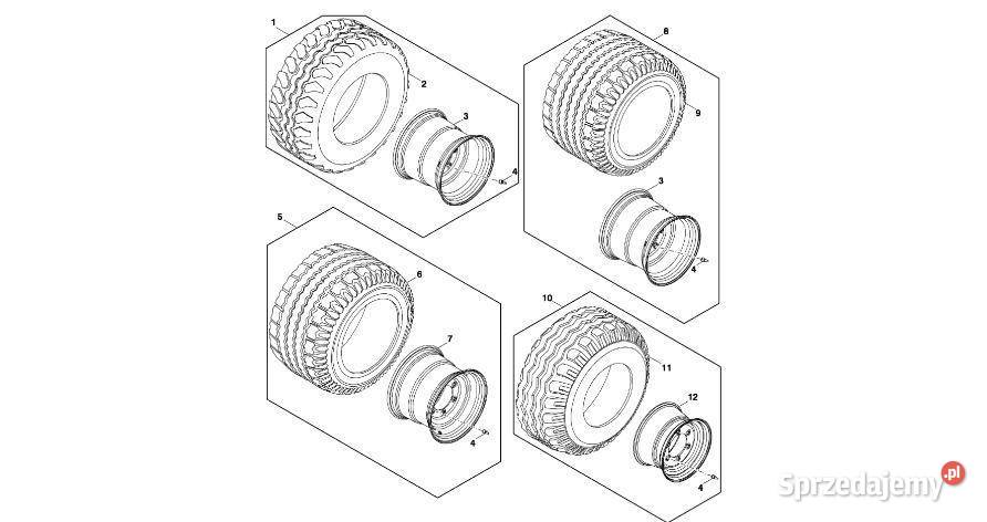 John Deere 960 Zestaw opony i felgi DC216791