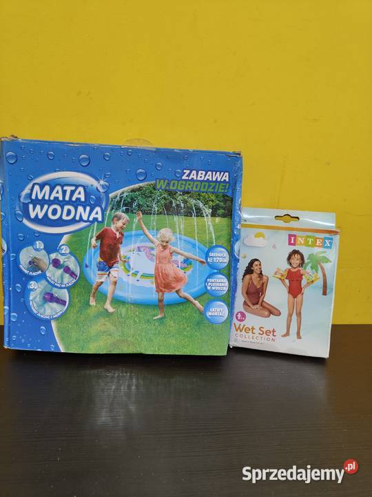 Zestaw mata wodna rękawki do pływania nowe Mszczonów