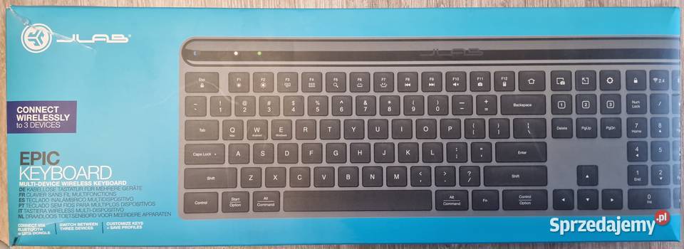 JLab Epic Wireless Keyboard bezprzewodowa Bluetooth Zielona Góra