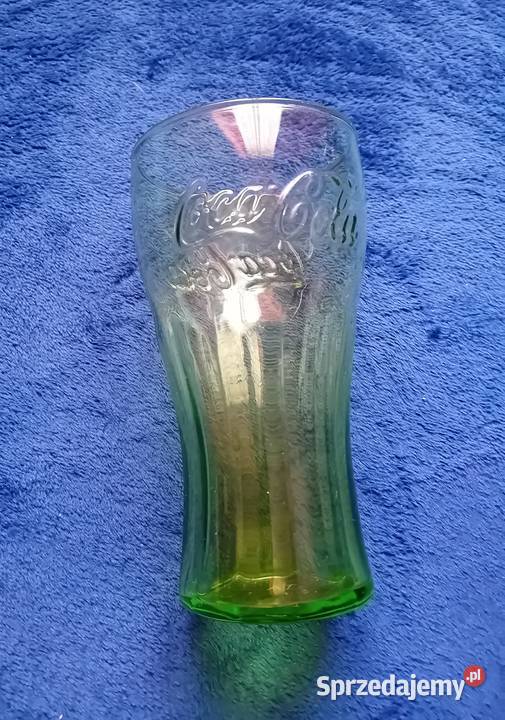 Zielona kolekcjonerska szklanka Coca Cola 025 L wielkopolskie