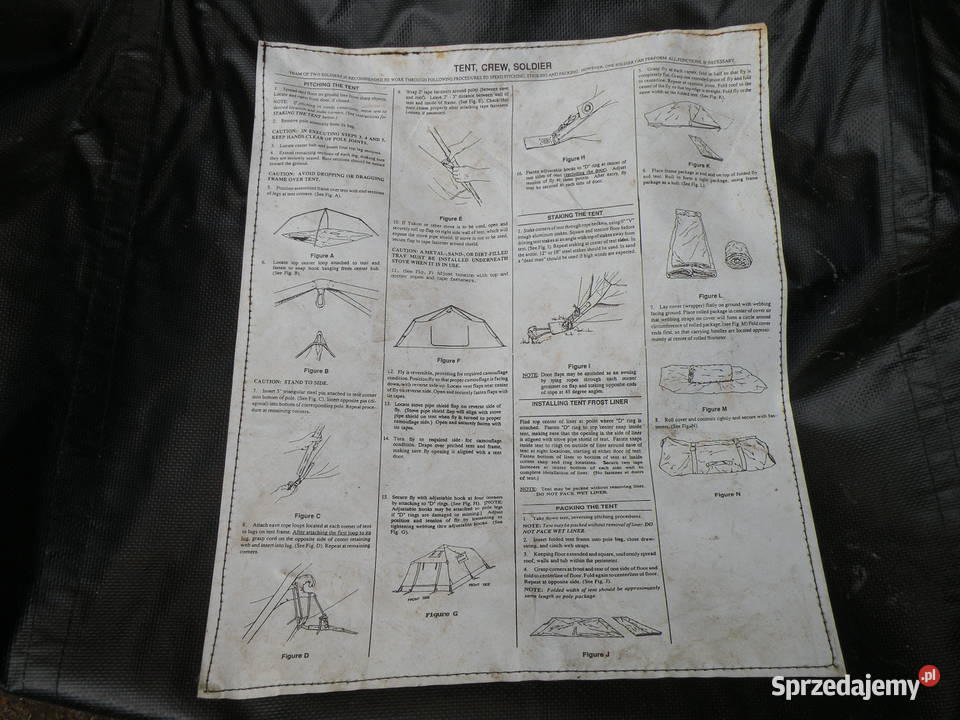 Namiot Us Army five soldier crew tent greenwhite dolnośląskie