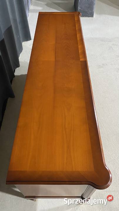 Intarsjowana komoda na zwężanych nogach Warrings Gryfice sprzedam