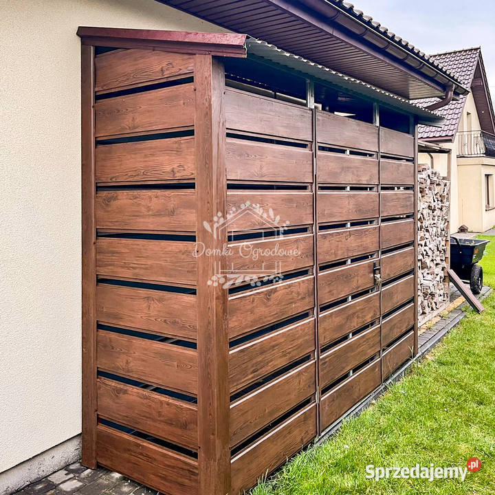 Wiata śmietnikowa Schowek 3x08m zabudowana Chełm