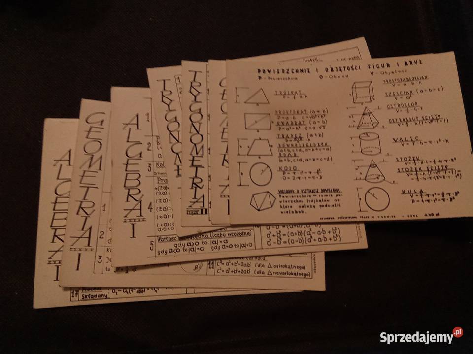 Zestaw wzorów matematycznych