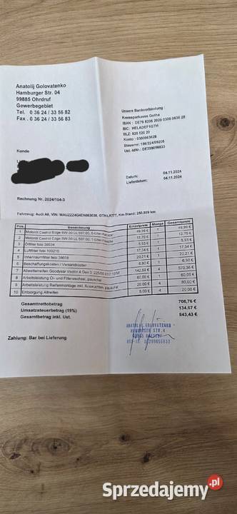 Audi a6 c7 20 tdi Zgorzelec