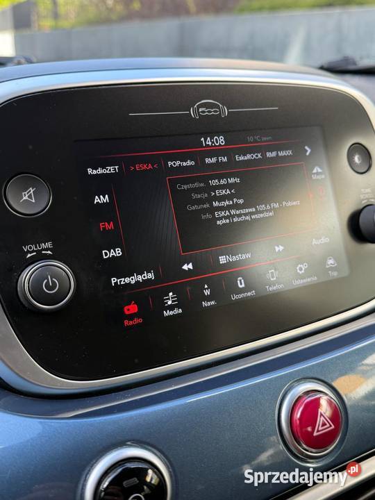 Fiat 500X zadbany bogato wyposażony niski mazowieckie Warszawa sprzedam