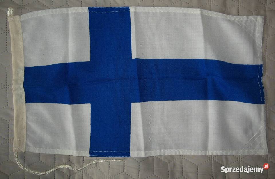 Flaga Finlandii fińska bandera flaga jachtowa Kępice