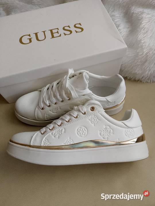 Guess białe sneakersy BONNY rozmiar 37 Olkusz