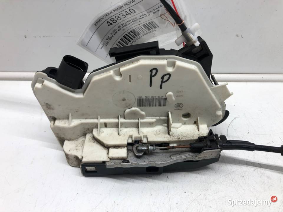 ZAMEK DRZWI PRAWY PRZÓD VW CC B7 Hatchback