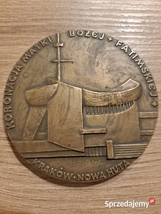 Medal 1992 Koronacja Matki Bożej Fatimskiej Kraków sprzedam