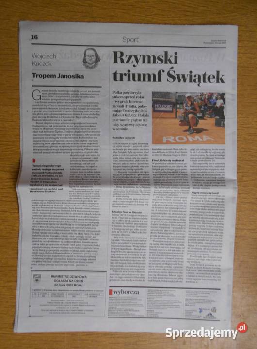 Gazeta Wyborcza wydanie 10000 miękka lubelskie Parczew sprzedam