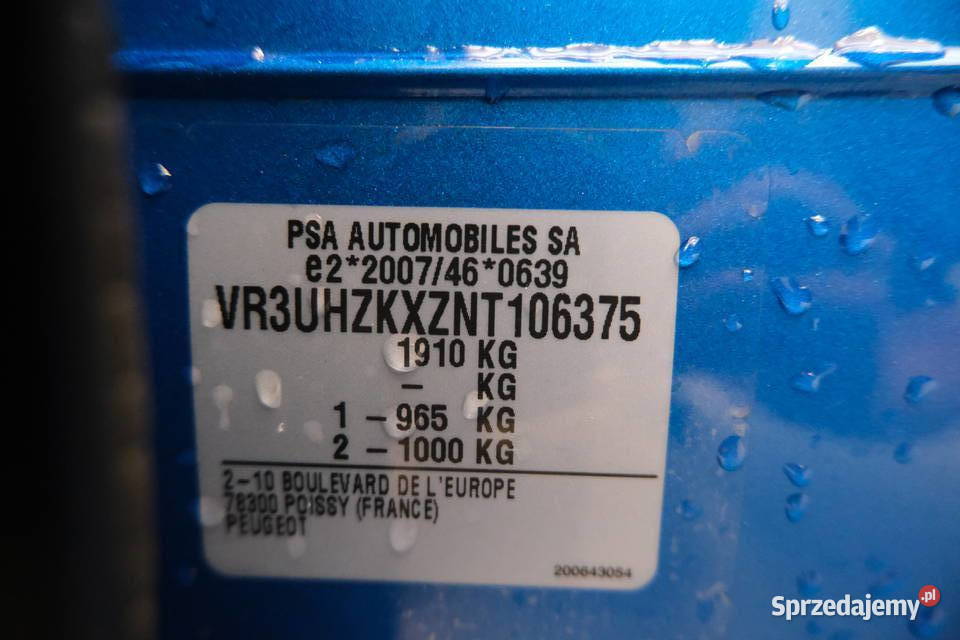 PEUGEOT E208 2022 EE 136 mazowieckie Warszawa