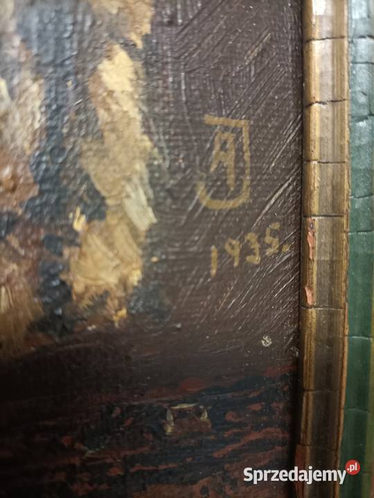 Sprzedam obraz olej na płótnie 1935 Malarstwo warmińsko-mazurskie Elbląg