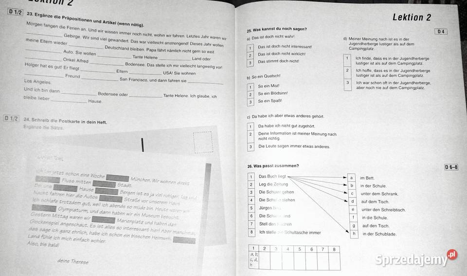 Ping Pong 2 Arbeitschbuch Gabriele Kopp Kultura i Rozrywka Chełm sprzedam