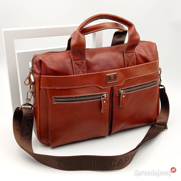 Torba teczka skórzana na ramie Bullcaptain Zawiercie
