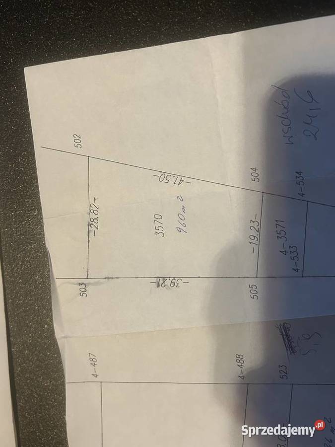 Sprzedam działkę Nieruchomości Gidle