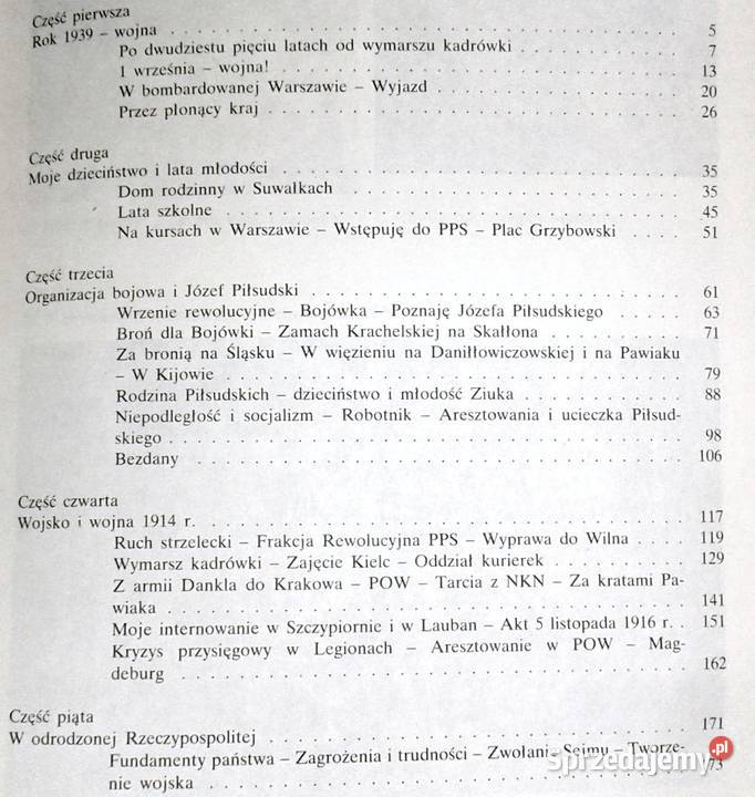 Wspomnienia Aleksandra Piłsudska Pozostałe sprzedam