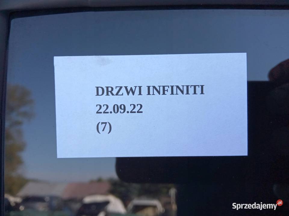 SZYBA BOCZNA DRZWI LEWY TYŁ INFINITI QX56 QX80 Nowy Tomyśl