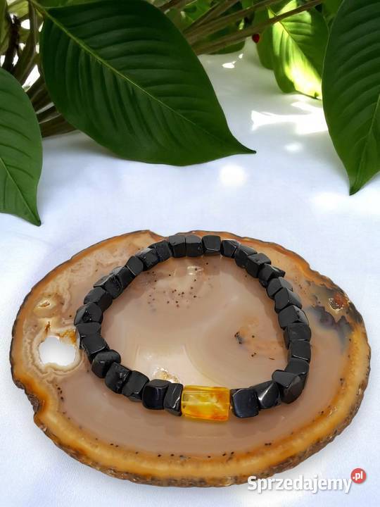 Bransoletka z bursztynu BURSZTYN bałtycki kostki Warszawa