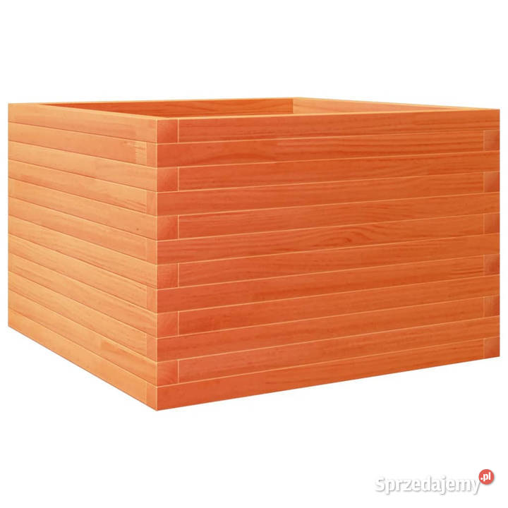 Donica ogrodowa woskowy brąz 70x70x455 drewno mazowieckie Warszawa