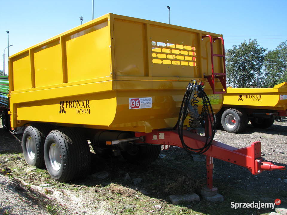 Przyczepa budowlana tandem skorupowa T6794M 85t Rolnictwo Opoczno sprzedam