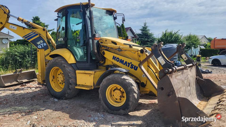 Koparko ładowarka Komatsu WB97R5 Klima automat Maszyny budowlane Pabianice