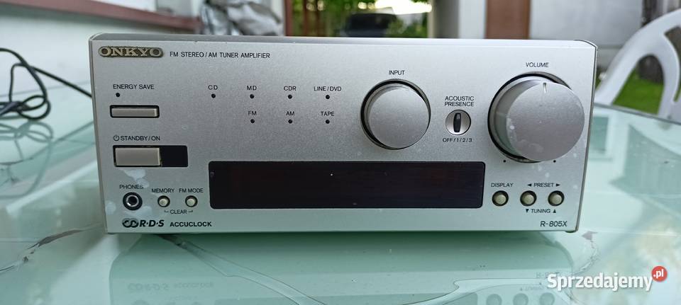 Onkyo R805X wzmacniacz z tunerem Wzmacniacze i pokrewne Sędziszów