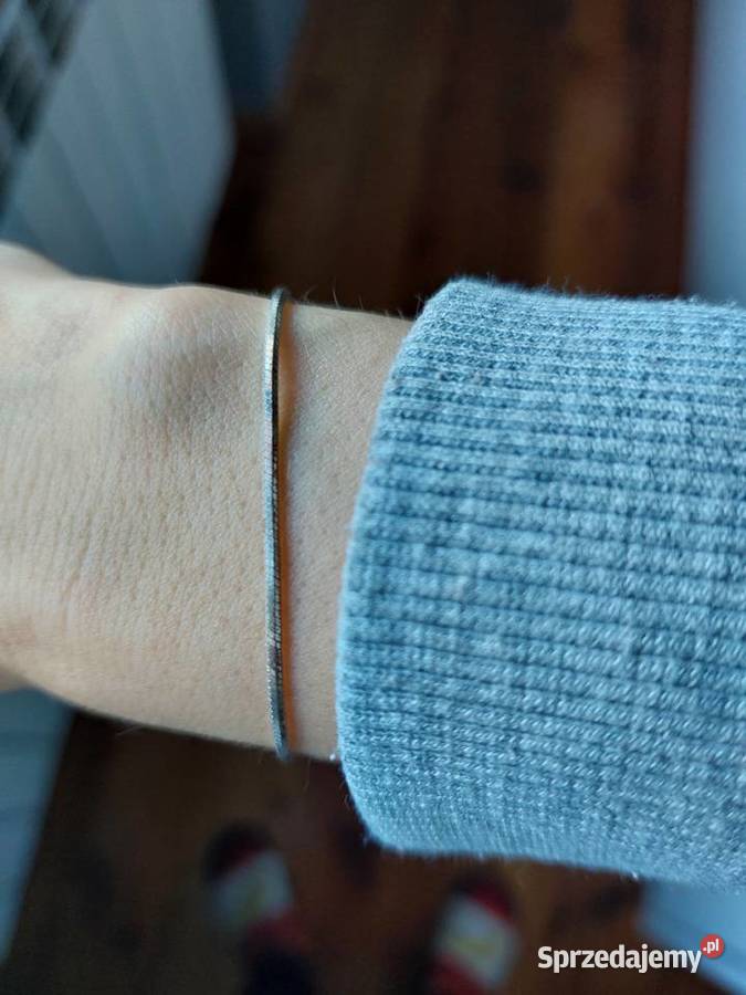 srebrna bransoletka długość 20 srebro 925 srebro