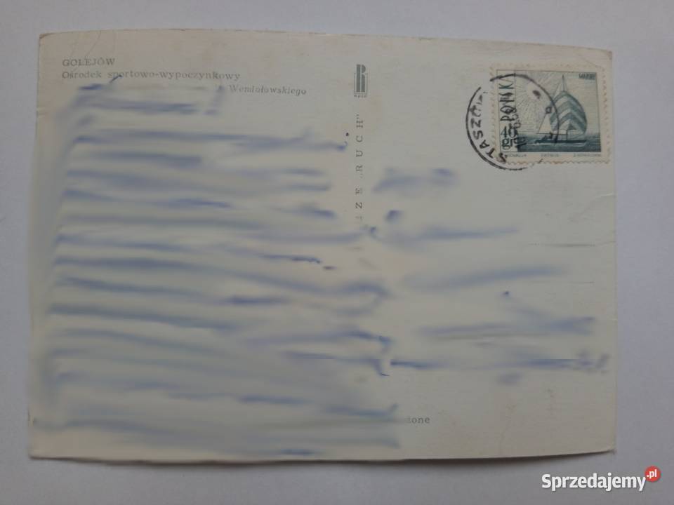 Pocztówka z Golejowa z 1968r Znaczek śląskie