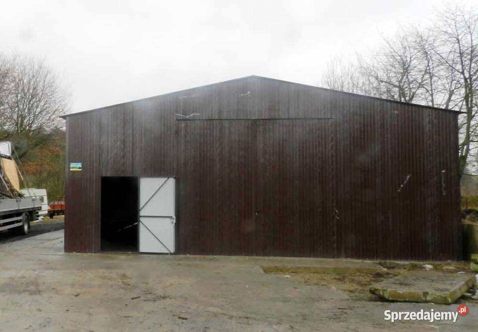 Blaszana montowana hala 1015 m brązowa Sprzedaż Kraków sprzedam