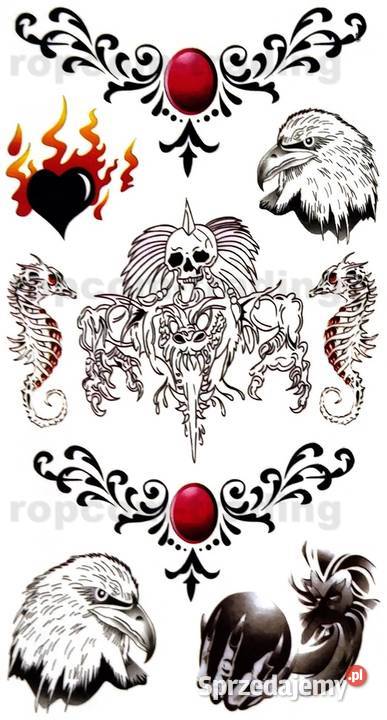 Zestaw Tatuaży Tatuaże Tymczasowe Zmywalne Mogilany