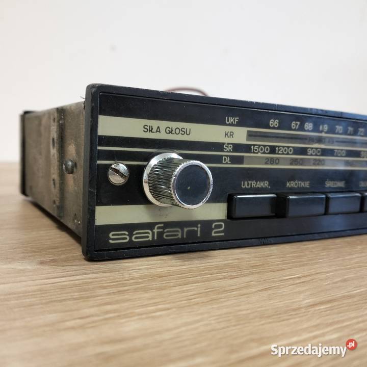 Przestrojone sprawne radio samochodowe unitra Poznań