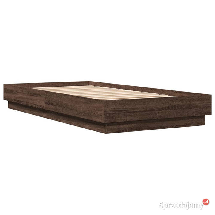Łóżko bez materaca brązowy dąb 75x190 WM839643 23cm Warszawa