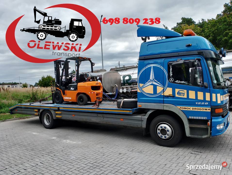 Transport maszyn pomoc drogowa auto pomoc Konin