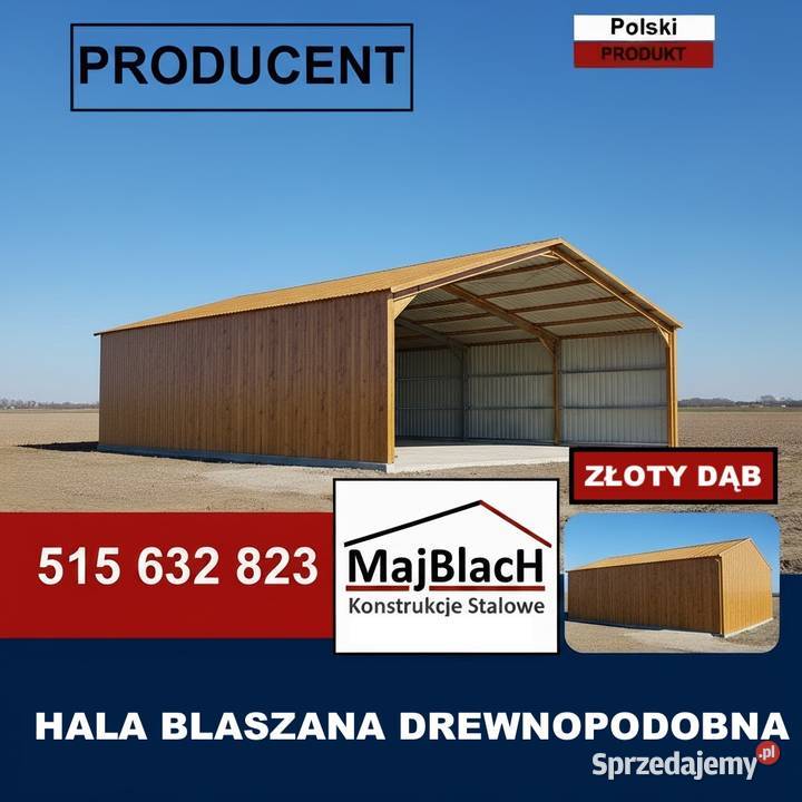 A55Konstrukcja Stalowa Hala Garaż Blaszany Staszów