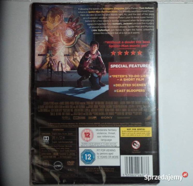 2x Spiderman Spiderman DVD ENG ładny stan brak