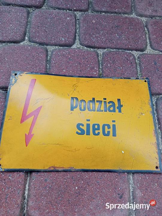 Stare emaliowane tablice informacyjne Ogrodzieniec