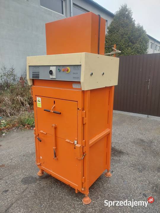 Belownica zgniatarka prasa do foli kartonu Produkcja Drzewica