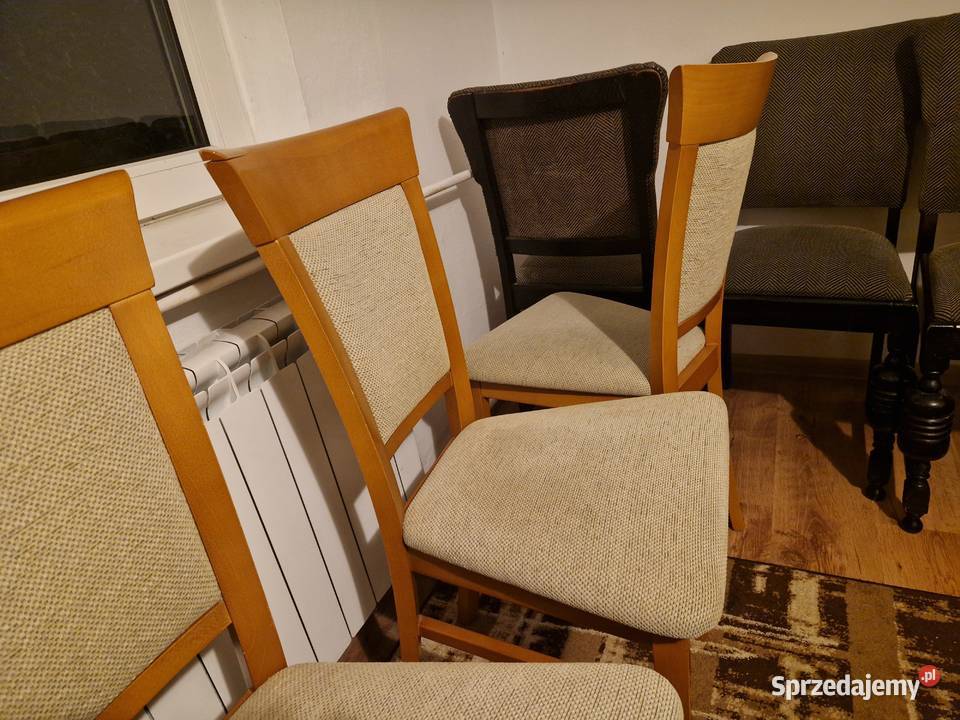 Komplet 4 wygodnych krzeseł 83cm kujawsko-pomorskie Ciechocinek sprzedam