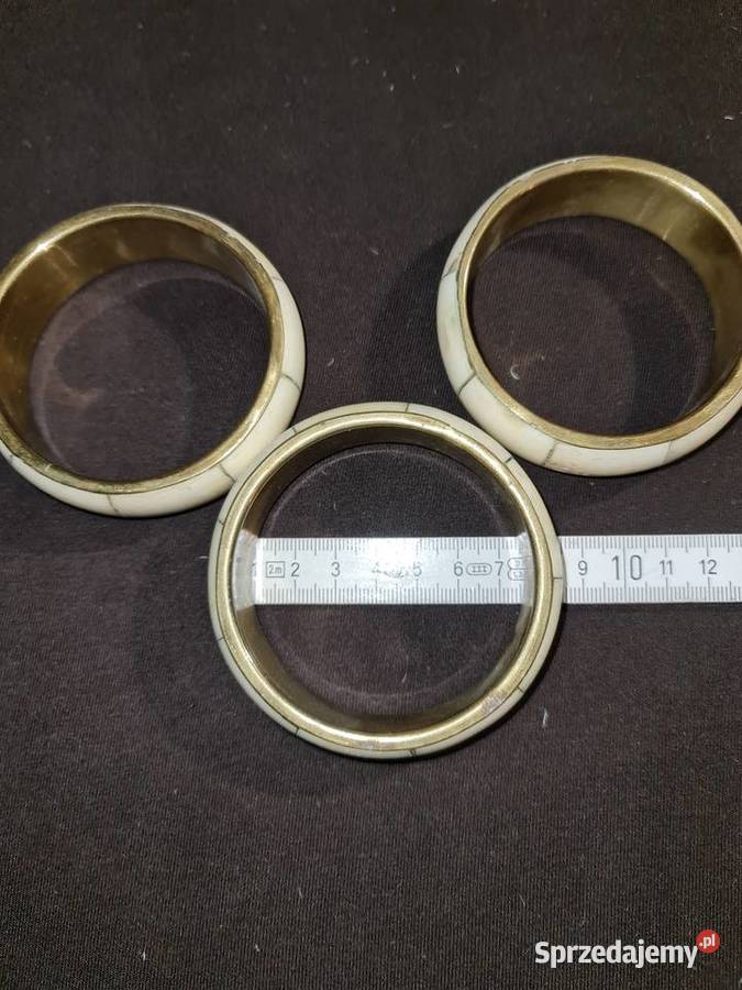 Bransolety w kolorze złoto perłowo Grube Katowice