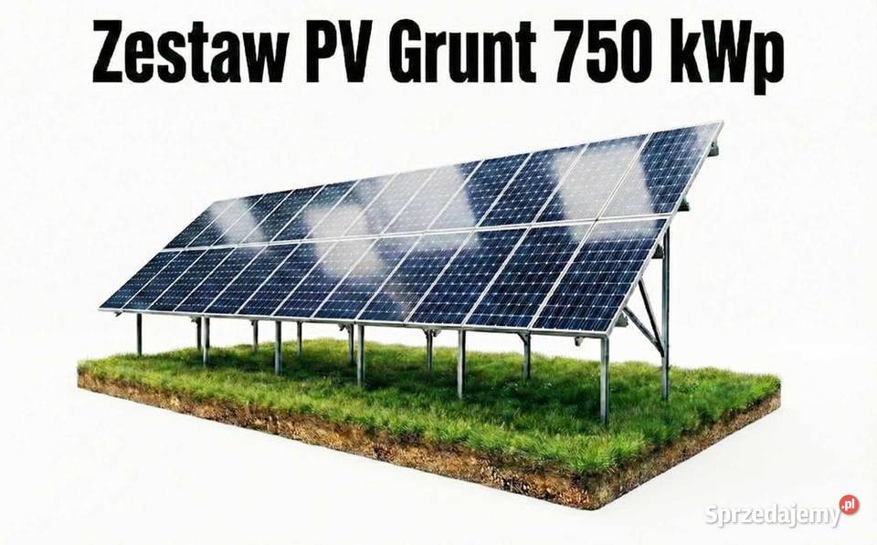 Zestaw PV Grunt 750 kWp panele PV